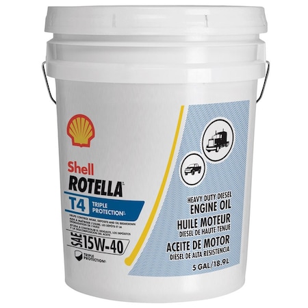 Shell Shell Rotella 15W-40 Diesel Heavy Duty Engine Oil 5 gal 1 pk 550045128